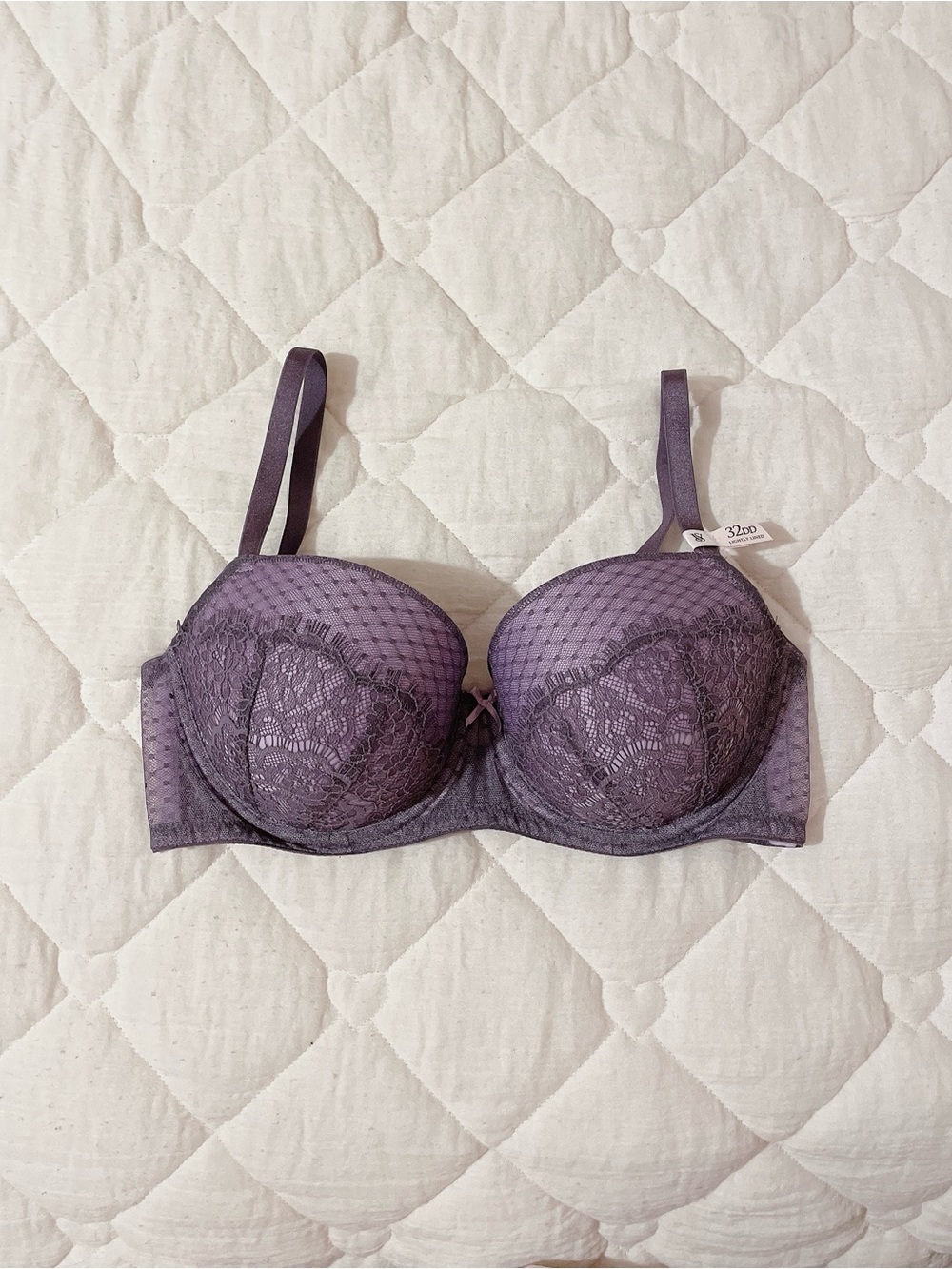 ྀིྀིྀིྀིྀི victoria’s secret dream angels lightly lined demi bra tornado/purple